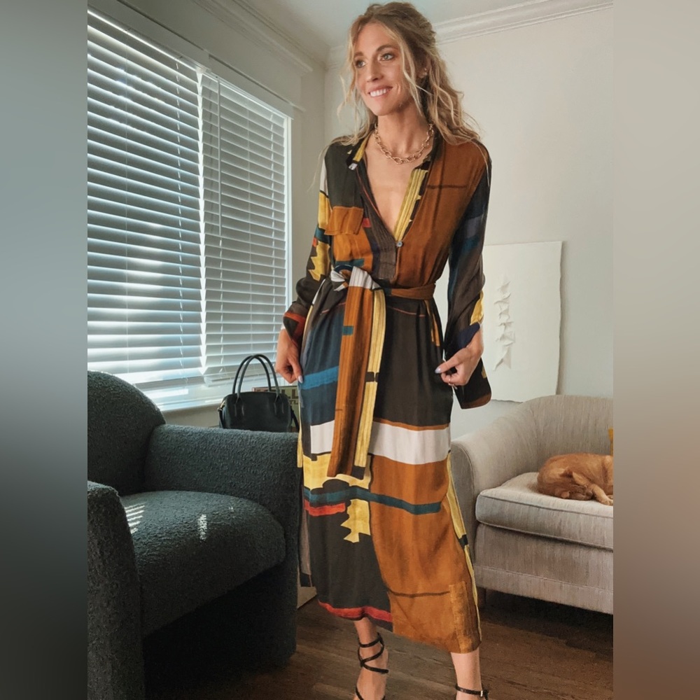Zara Arsty Print Dress